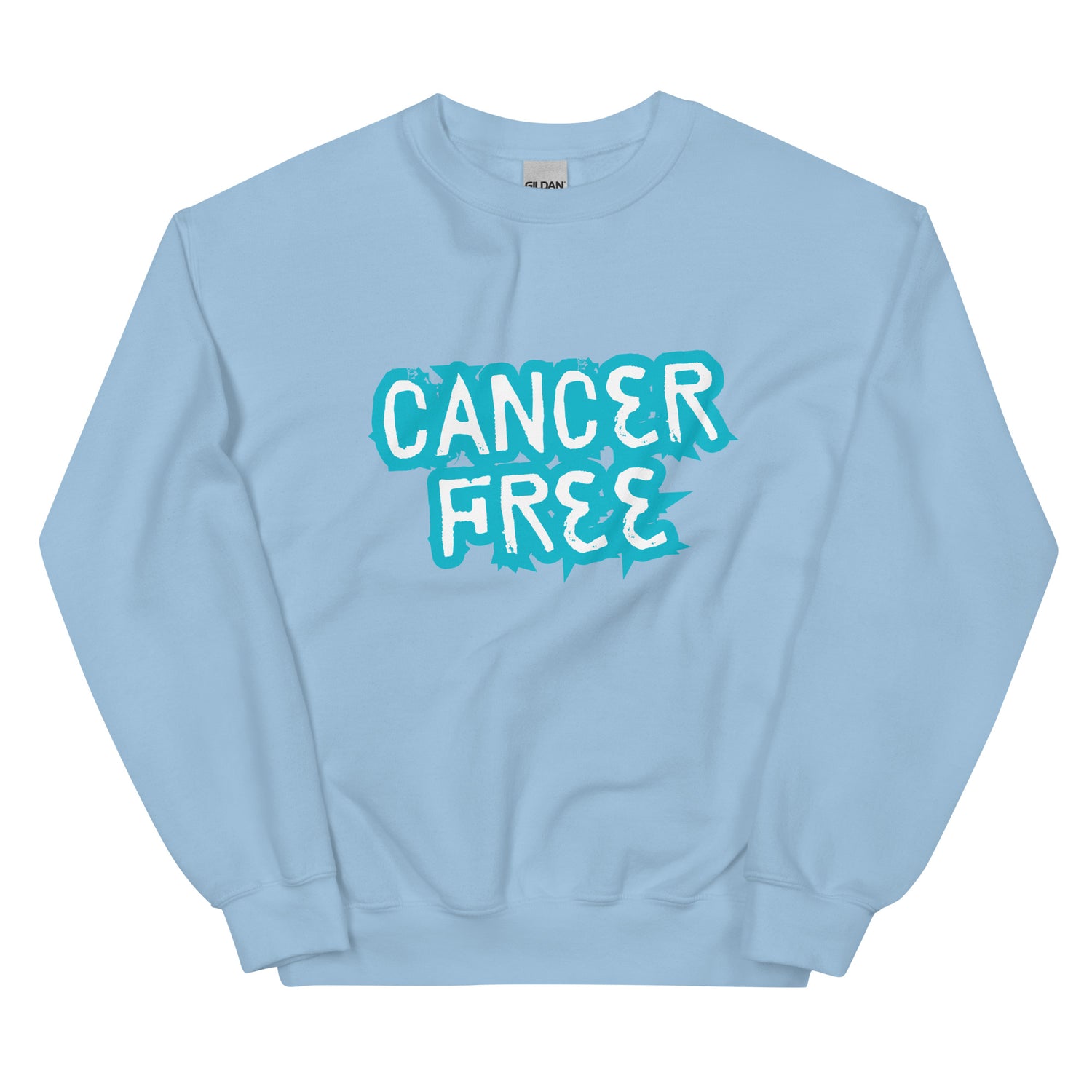 Cancer Free Blue Sweatshirt