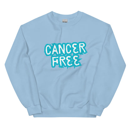 Cancer Free Blue Sweatshirt