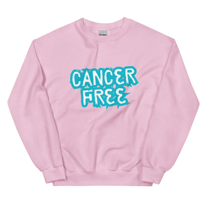 Cancer Free Blue Sweatshirt