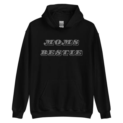 Moms Bestie Grey Hoodie