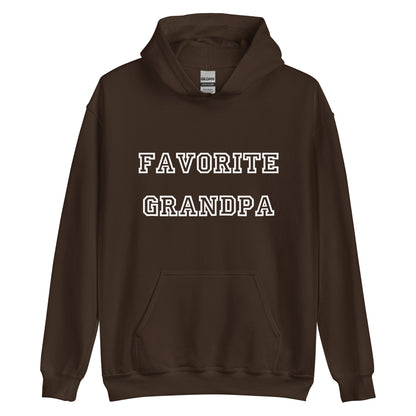 Favorite Grandpa White Hoodie