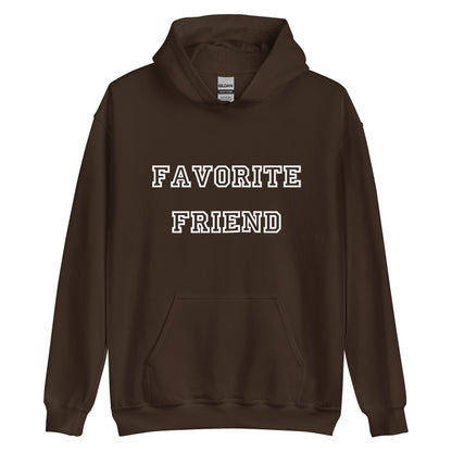 Favorite Friend White Hoodie