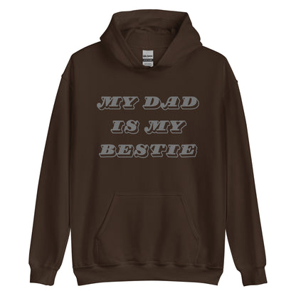 Dad Bestie Grey Hoodie