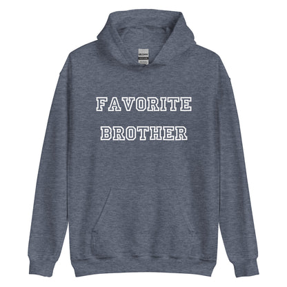 Favorite Brother White Hoodie