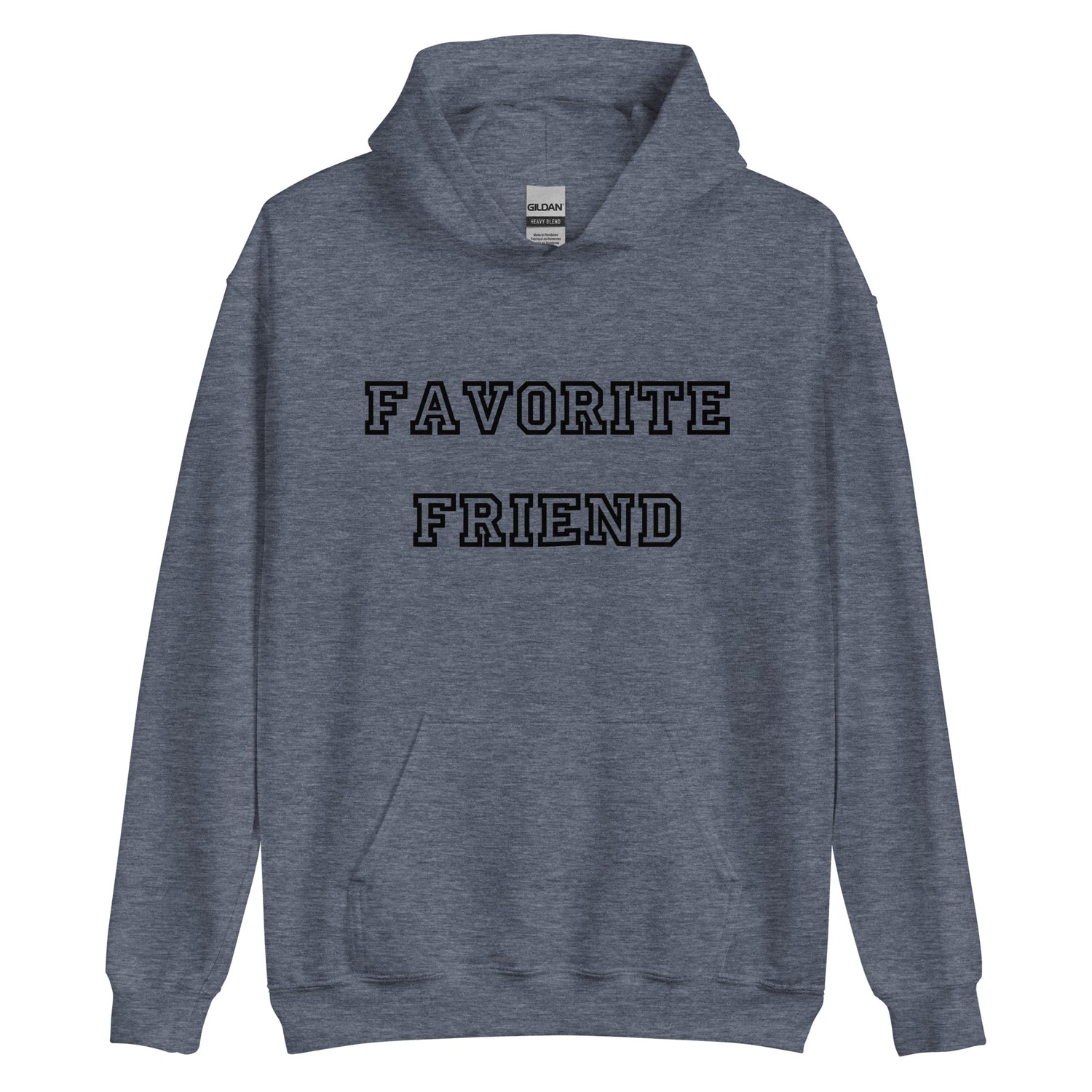 Favorite Friend Black Hoodie