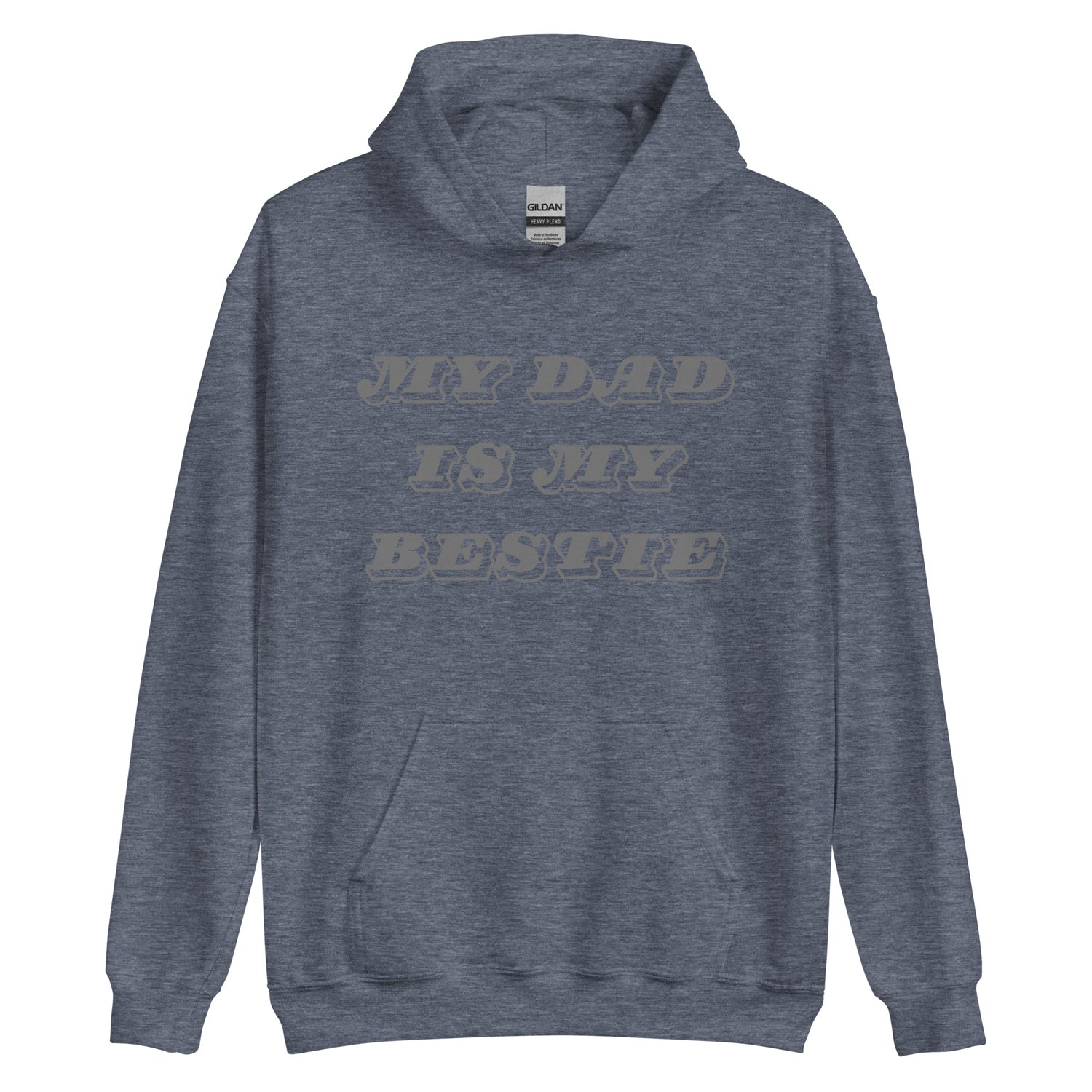 Dad Bestie Grey Hoodie