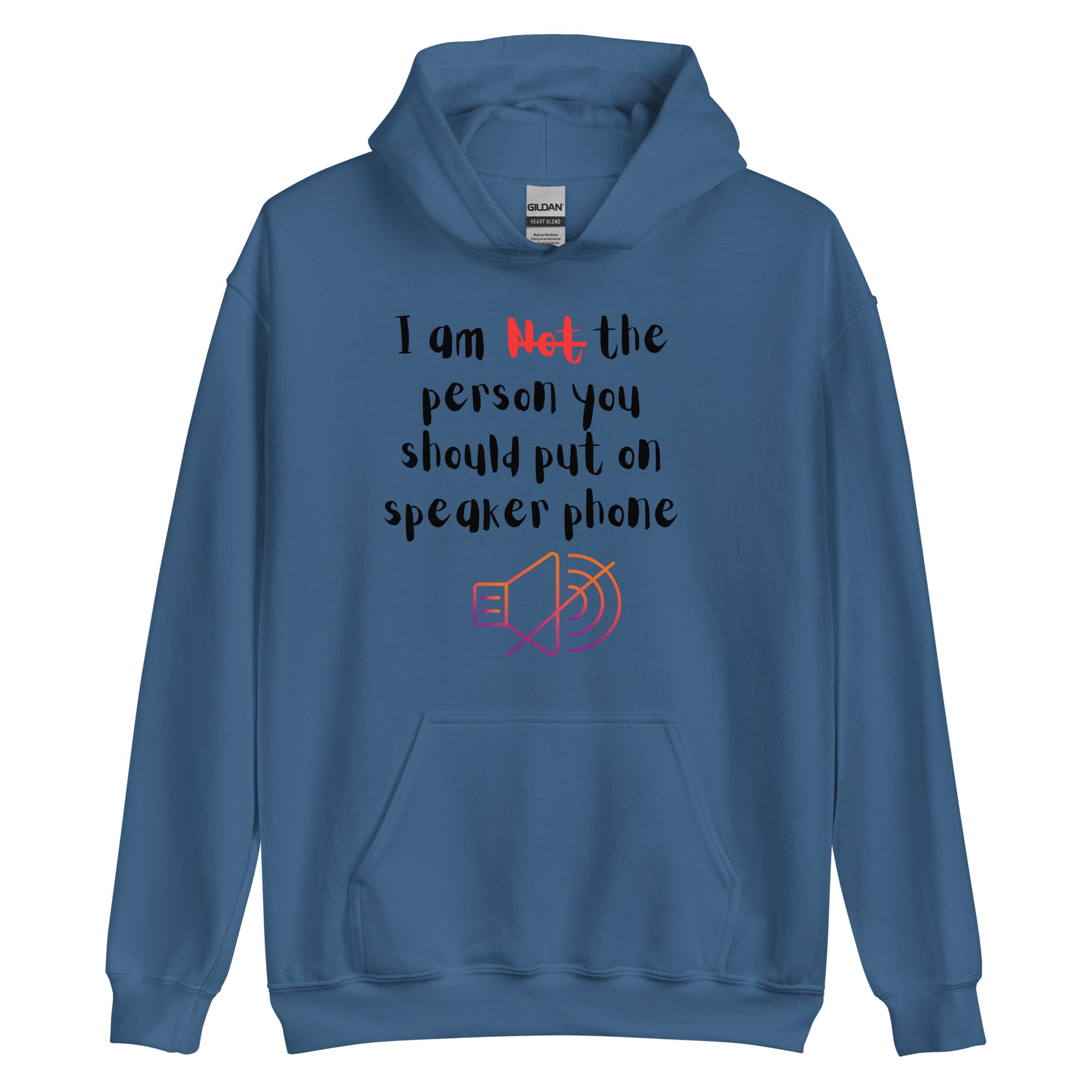 No Speakerphone Black Hoodie