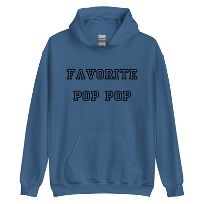 Favorite Pop Pop Black Hoodie