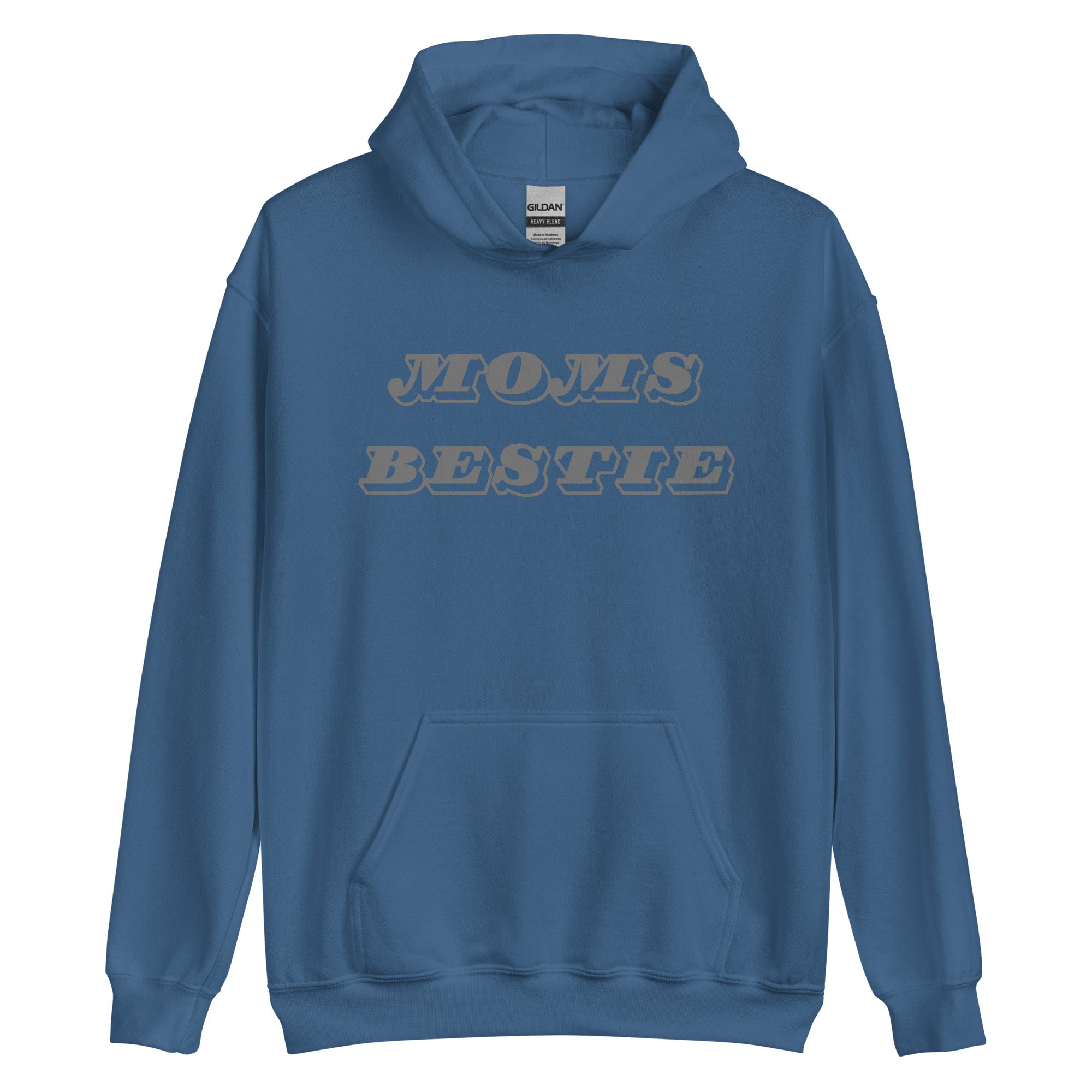 Moms Bestie Grey Hoodie