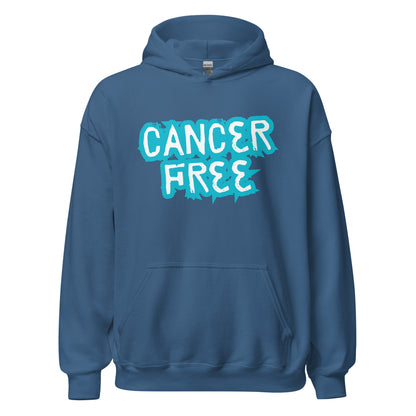 Cancer Free Blue Hoodie