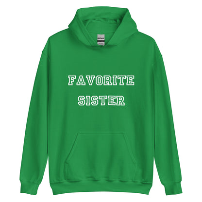 Favorite Sister White Hoodie