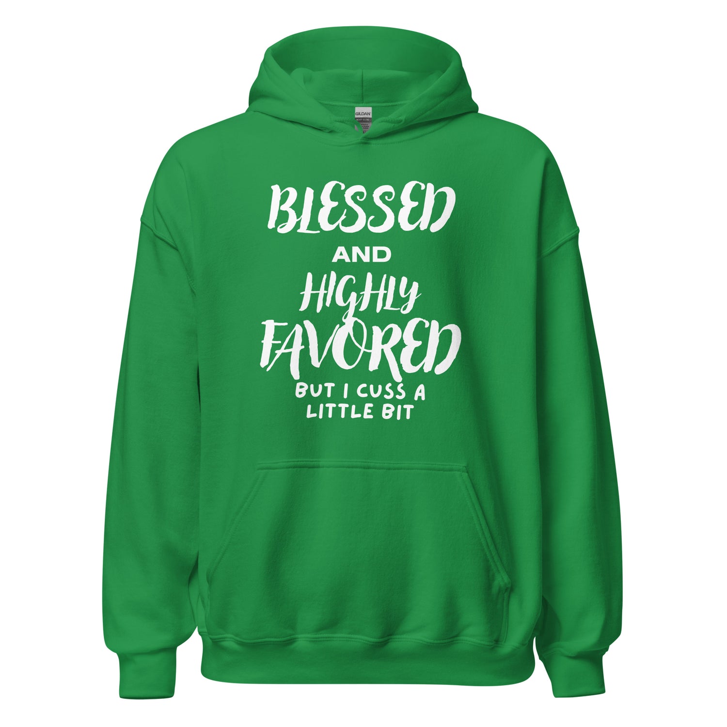 Blessed and Highly Favored Hoodie Wht