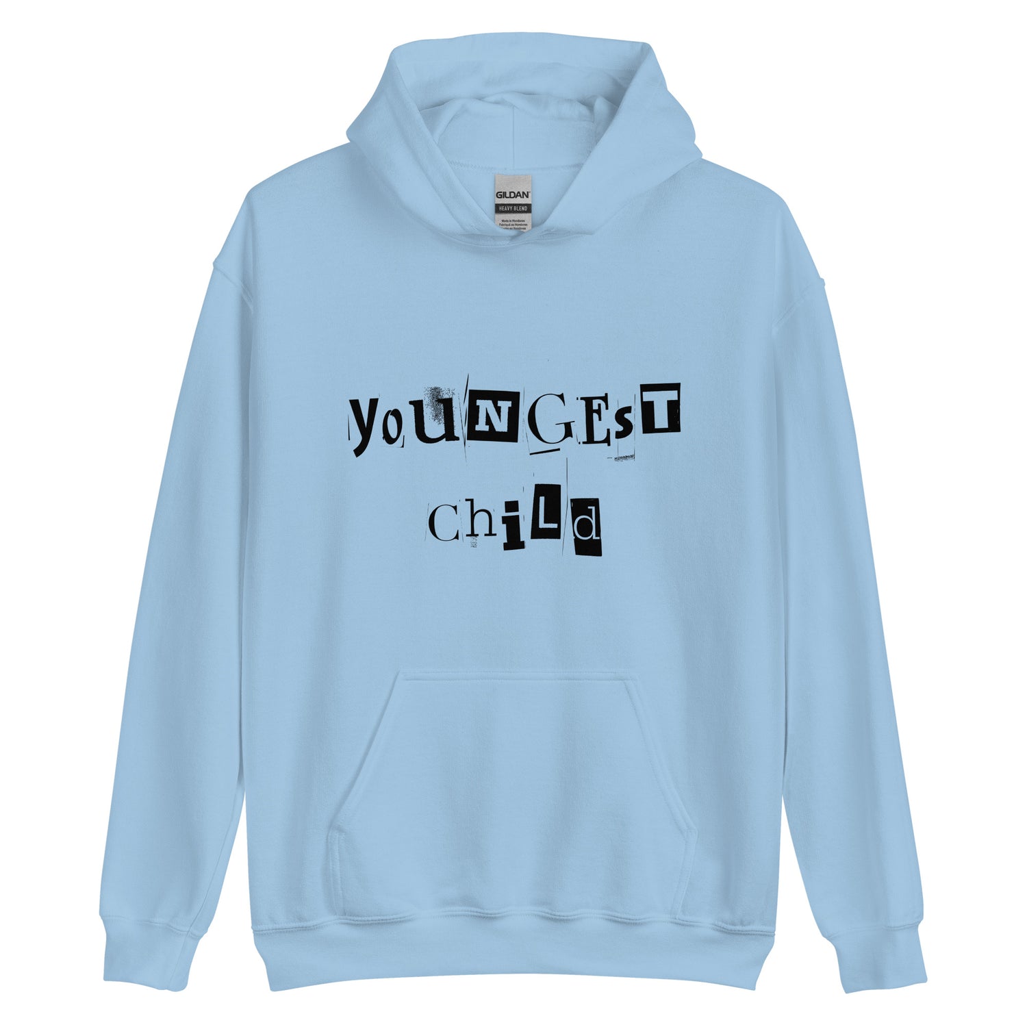 Youngest Child Black Hoodie