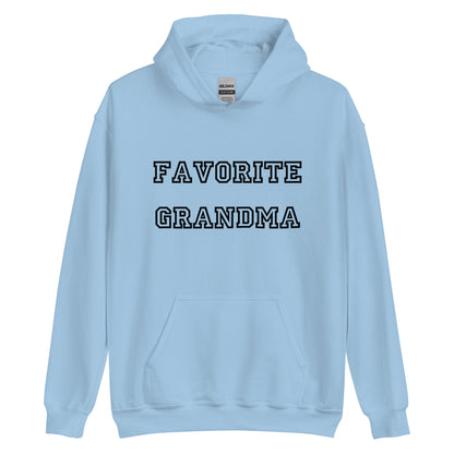 Favorite Grandma Black Hoodie