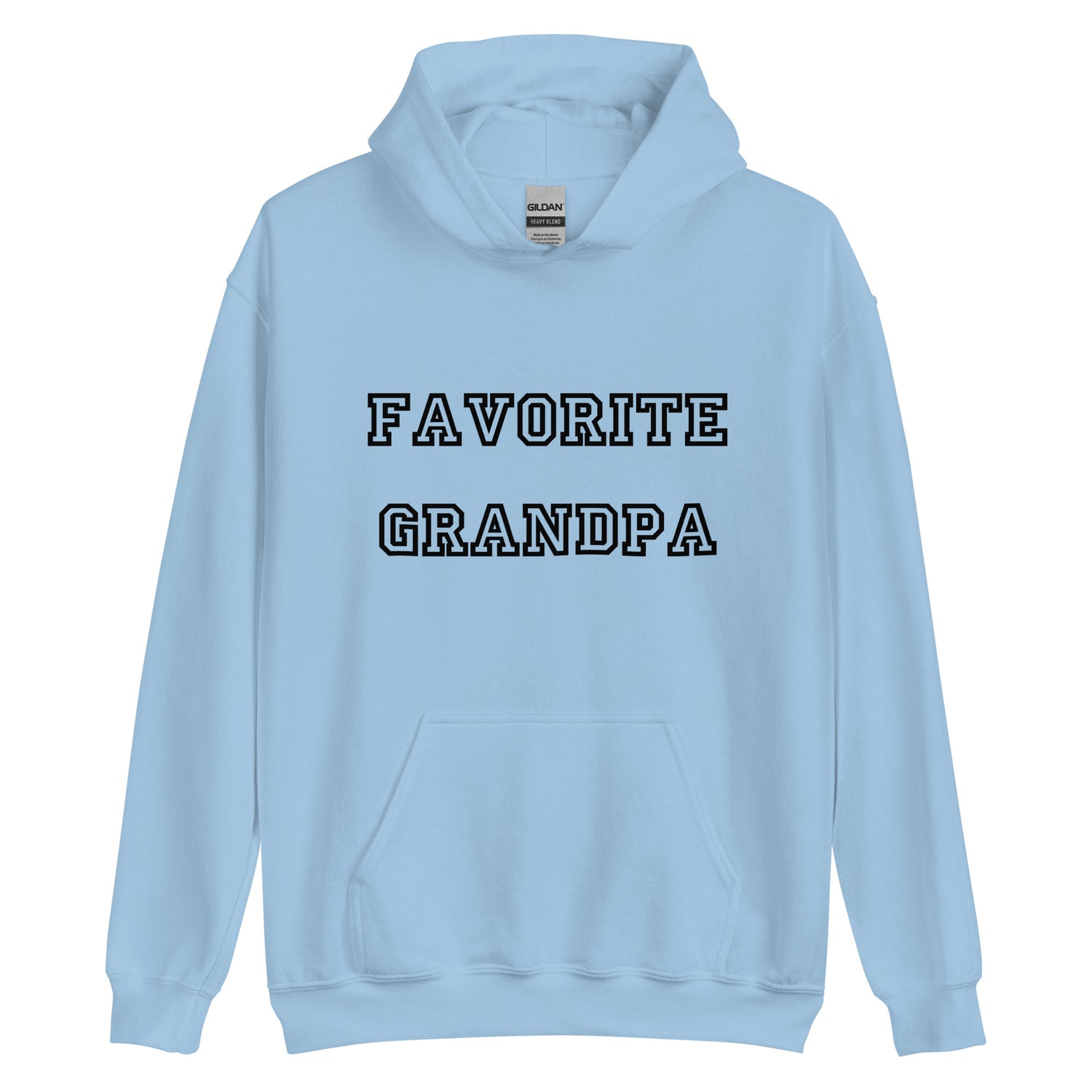 Favorite Grandpa Black Hoodie