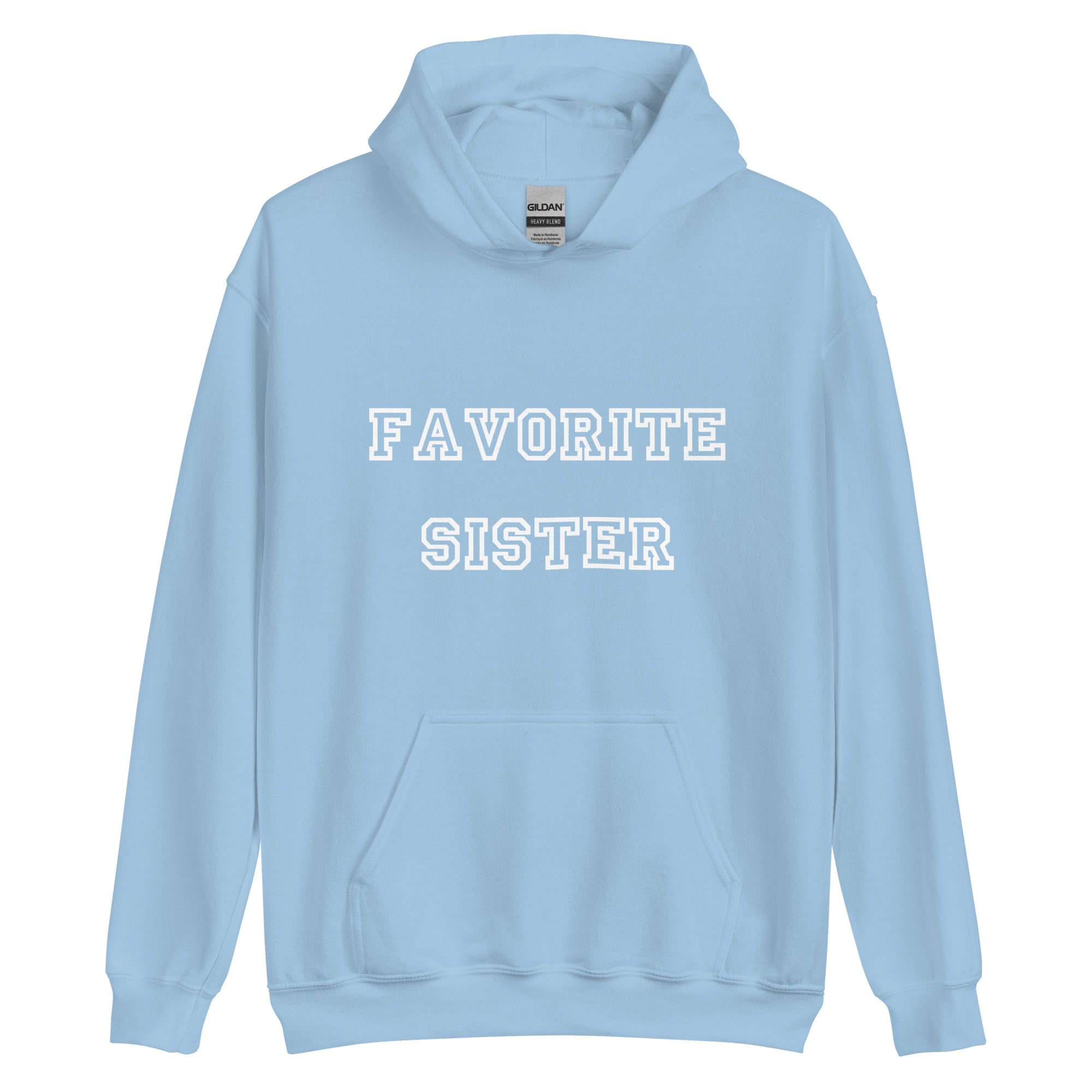 Favorite Sister White Hoodie