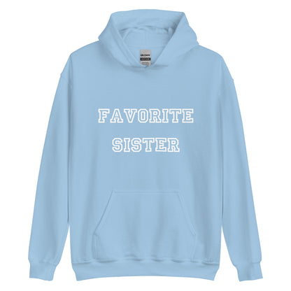 Favorite Sister White Hoodie