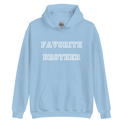 Favorite Brother White Hoodie