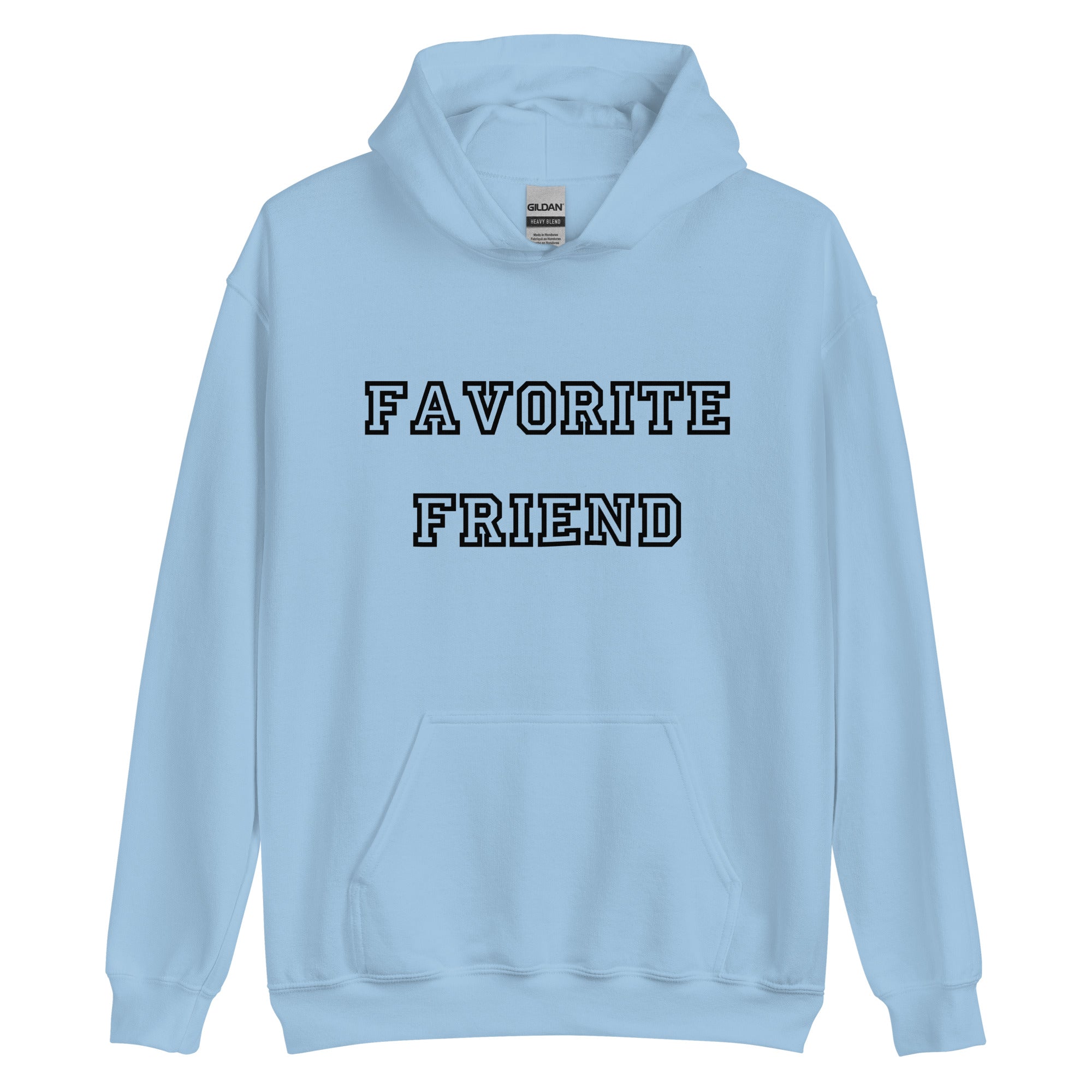 Favorite Friend Black Hoodie