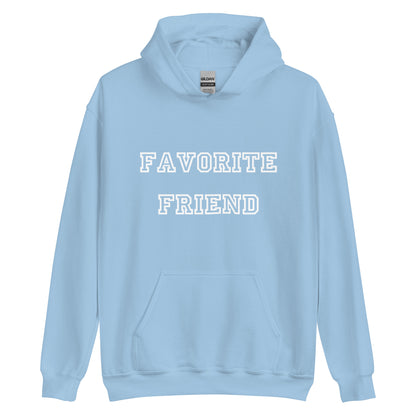 Favorite Friend White Hoodie