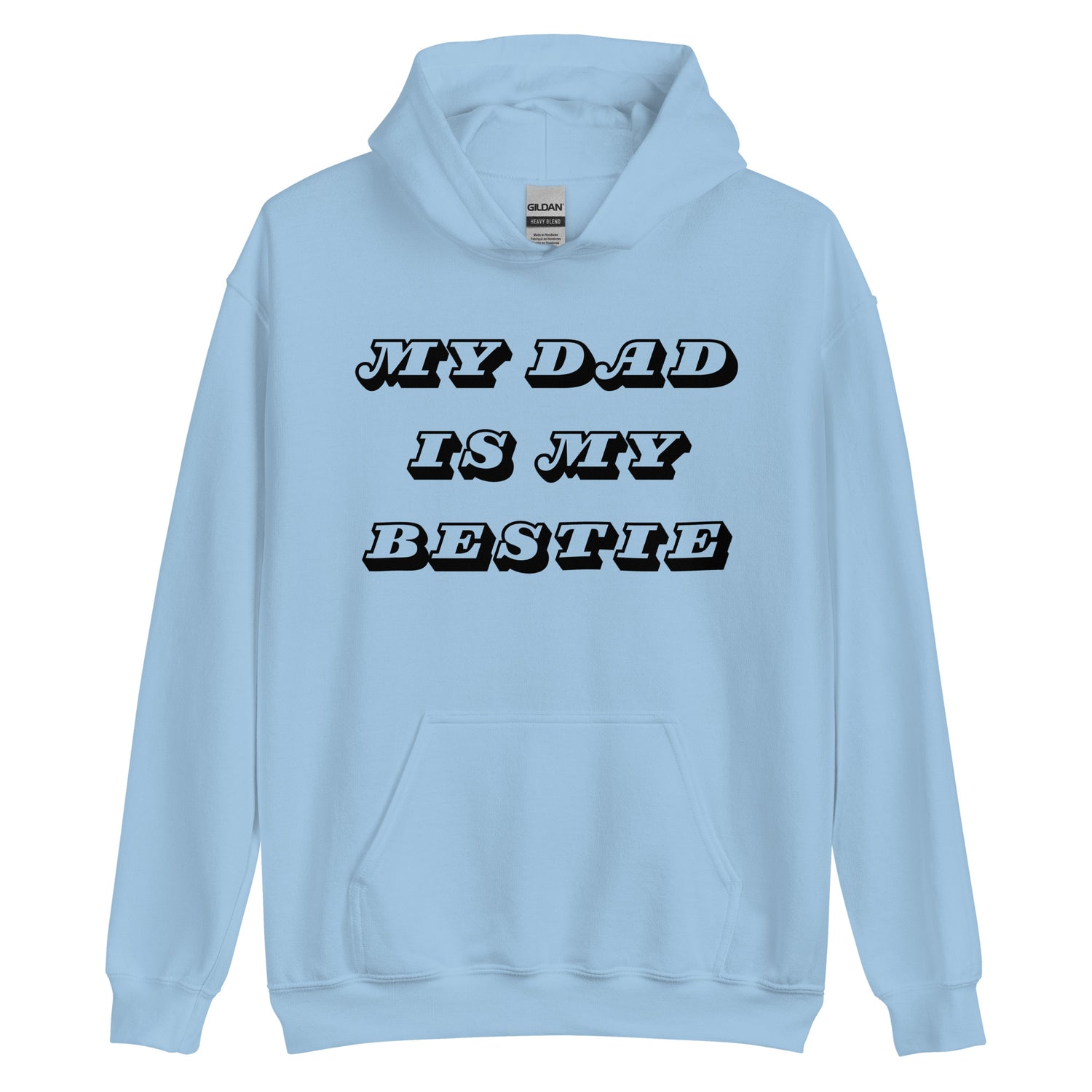 Dad Bestie Black Hoodie