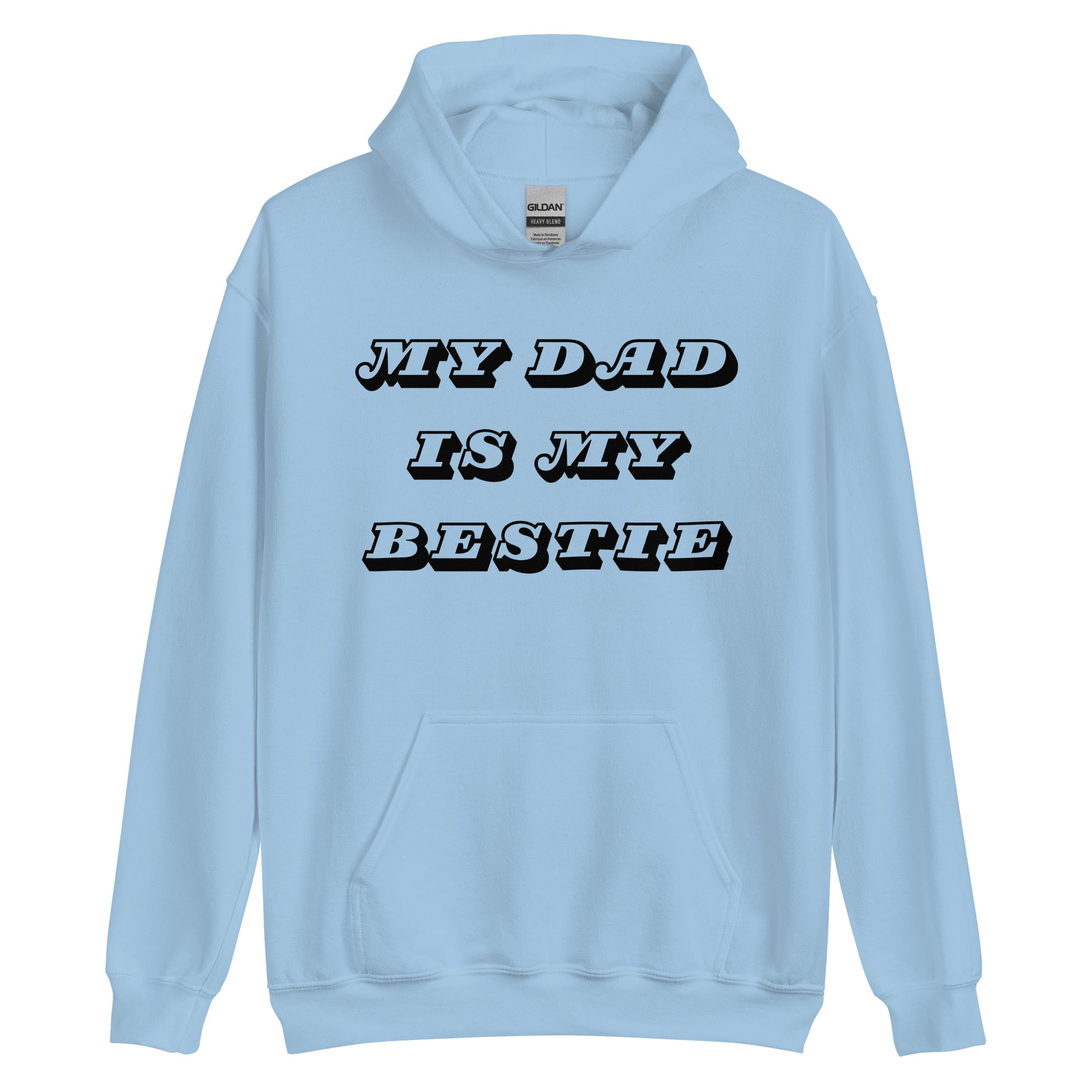 Dad Bestie Black Hoodie