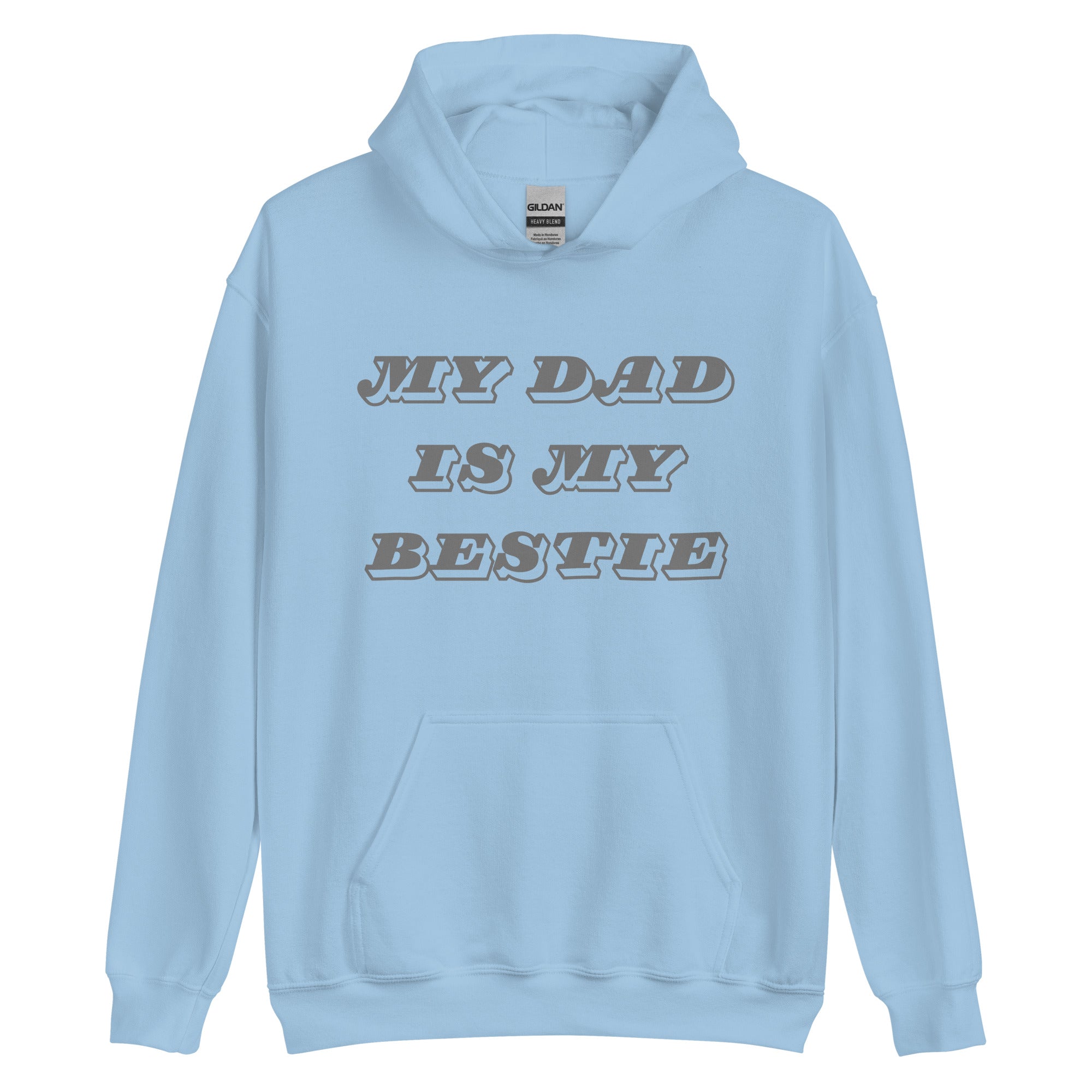 Dad Bestie Grey Hoodie