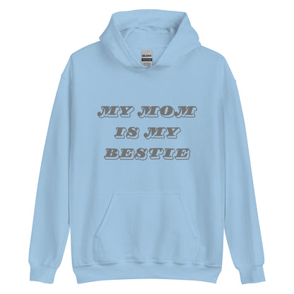 Mom Bestie Grey Hoodie