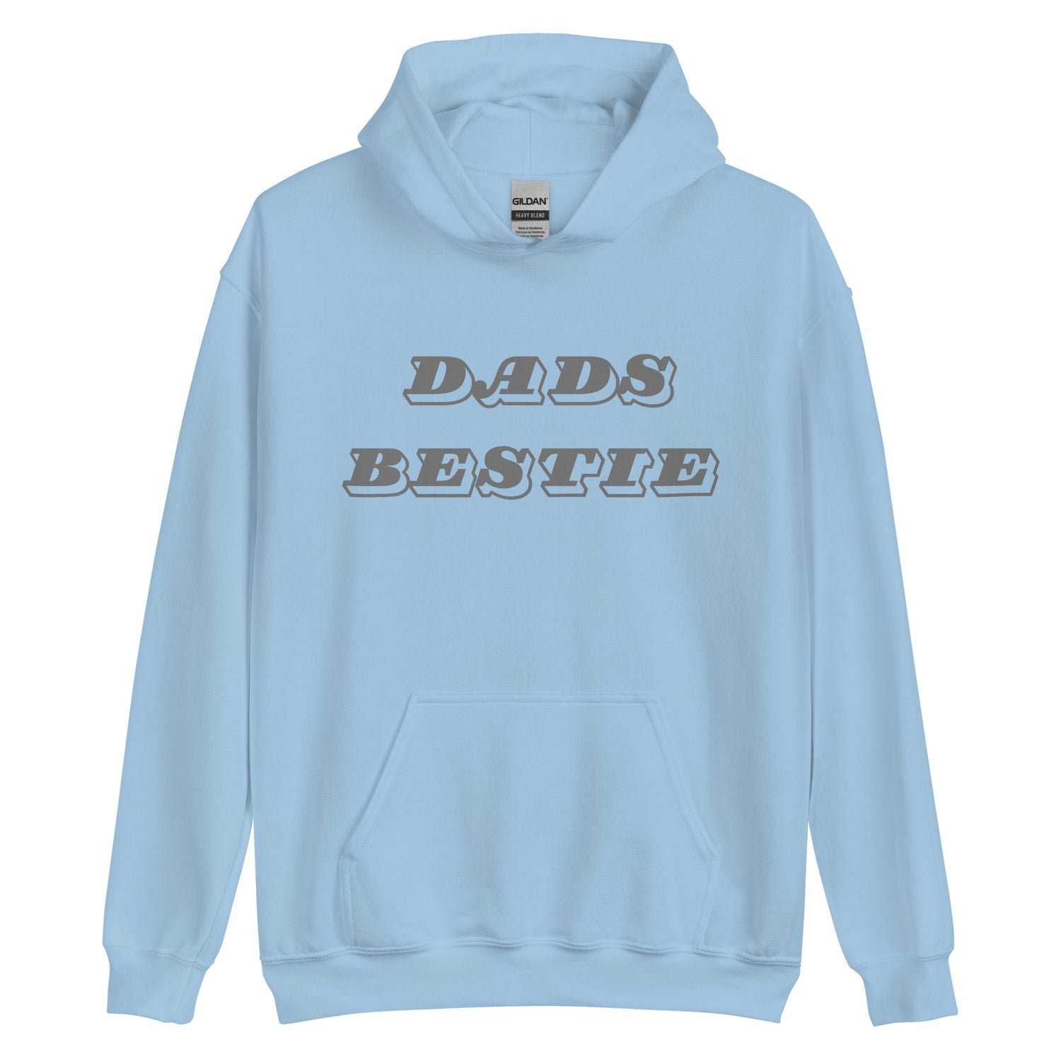 Dads Bestie Grey Hoodie