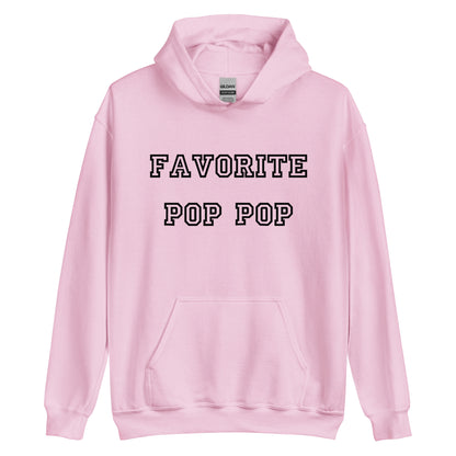 Favorite Pop Pop Black Hoodie