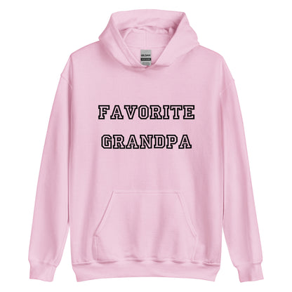 Favorite Grandpa Black Hoodie