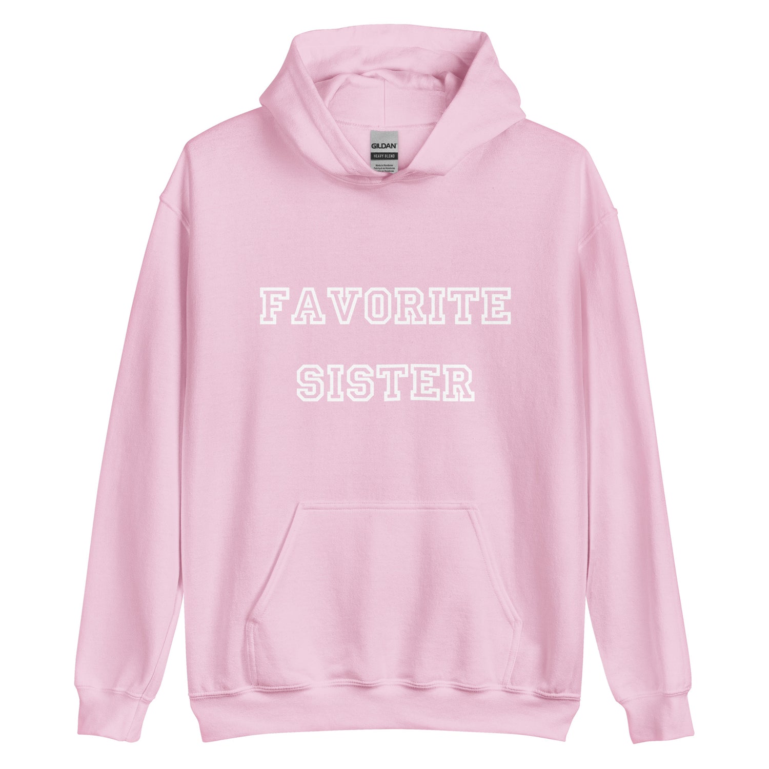 Favorite Sister White Hoodie