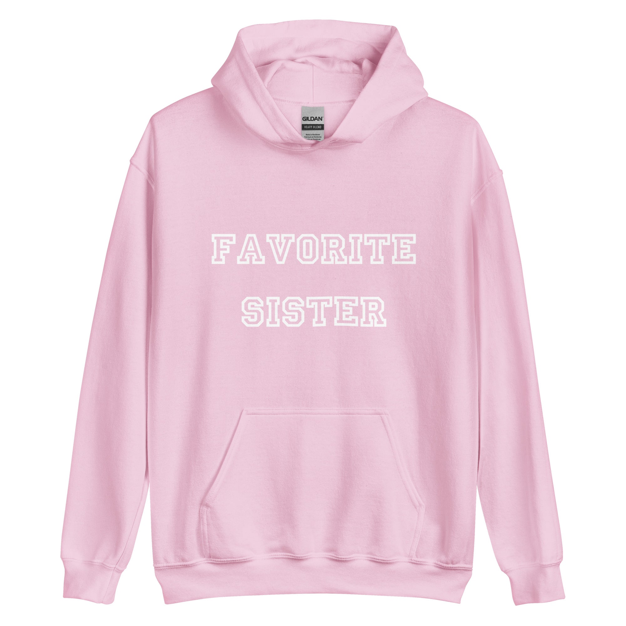 Favorite Sister White Hoodie