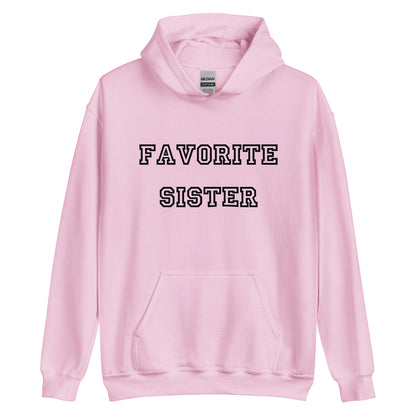 Favorite Sister Black Hoodie