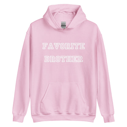 Favorite Brother White Hoodie