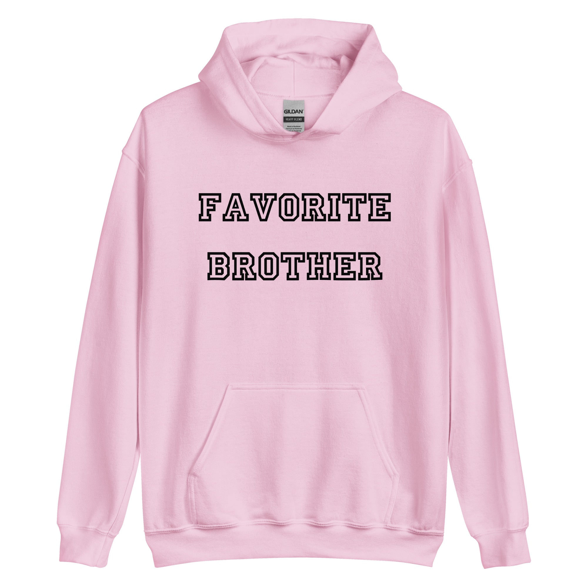 Favorite Brother Black Hoodie