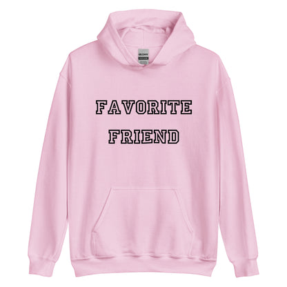 Favorite Friend Black Hoodie