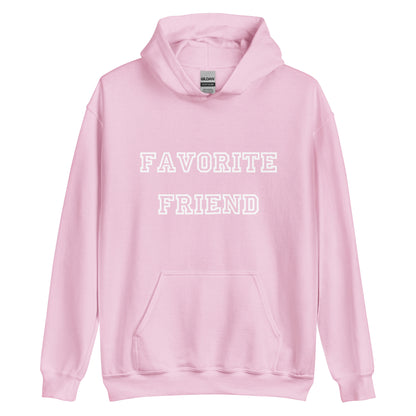 Favorite Friend White Hoodie