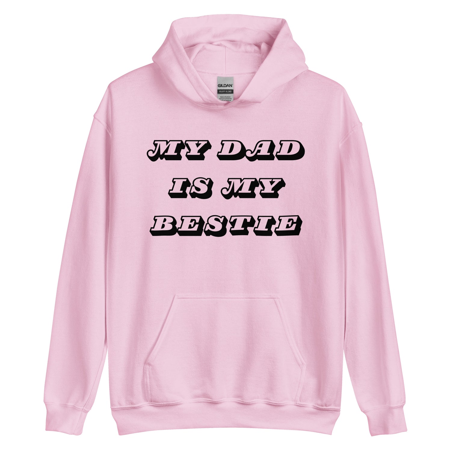 Dad Bestie Black Hoodie