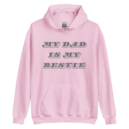 Dad Bestie Grey Hoodie