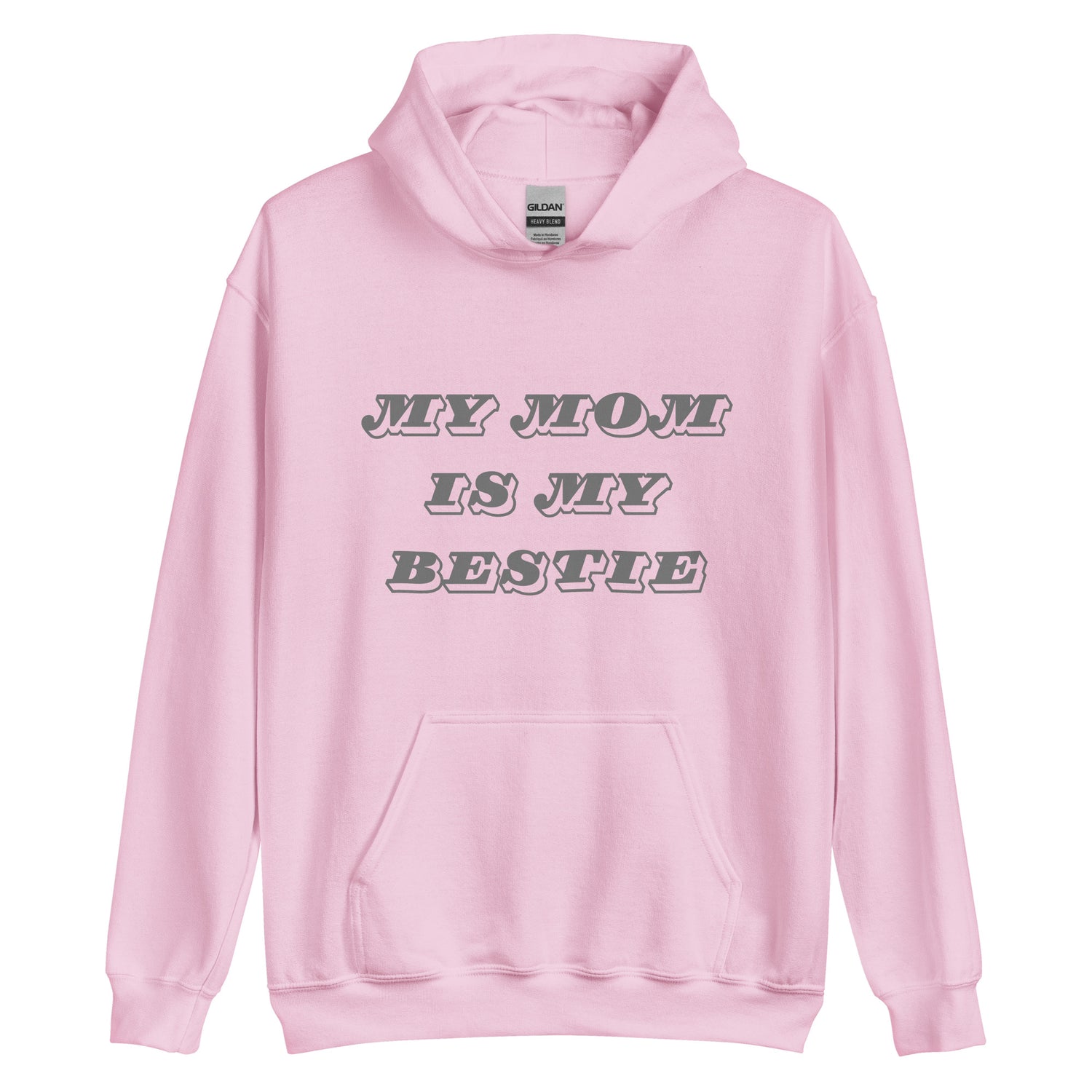 Mom Bestie Grey Hoodie