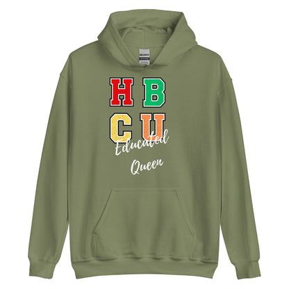 HBCU Queen (Wht) Hoodie