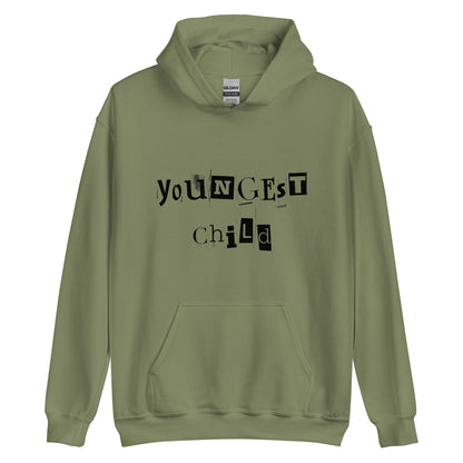 Youngest Child Black Hoodie