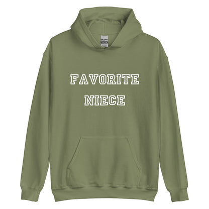 Favorite Niece White Hoodie