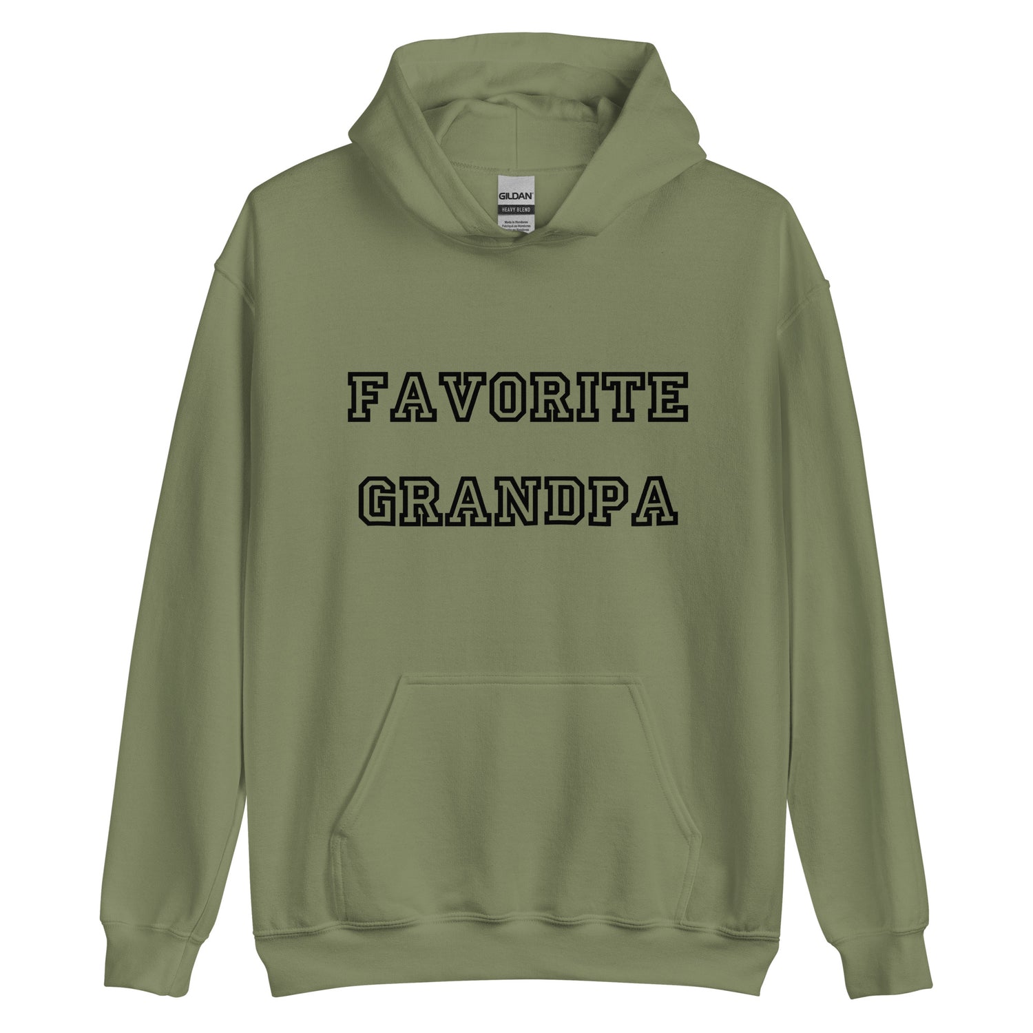 Favorite Grandpa Black Hoodie