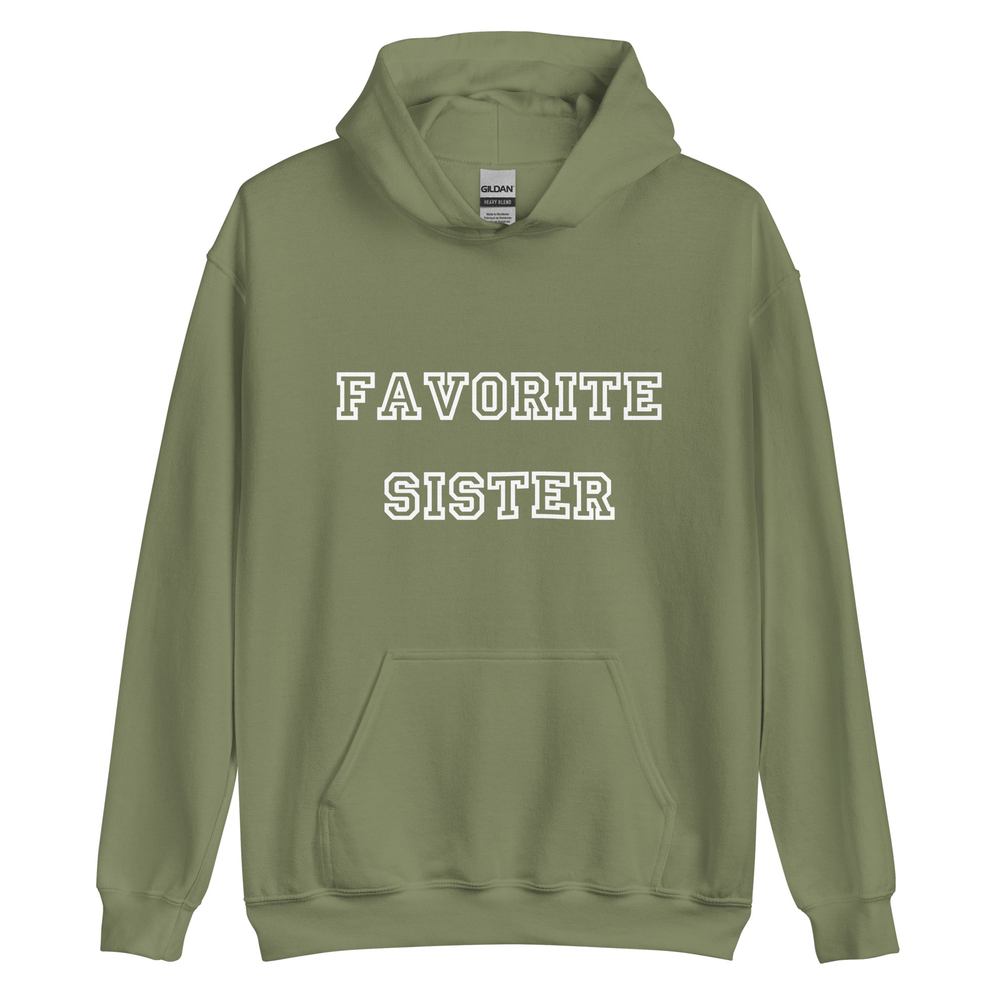 Favorite Sister White Hoodie