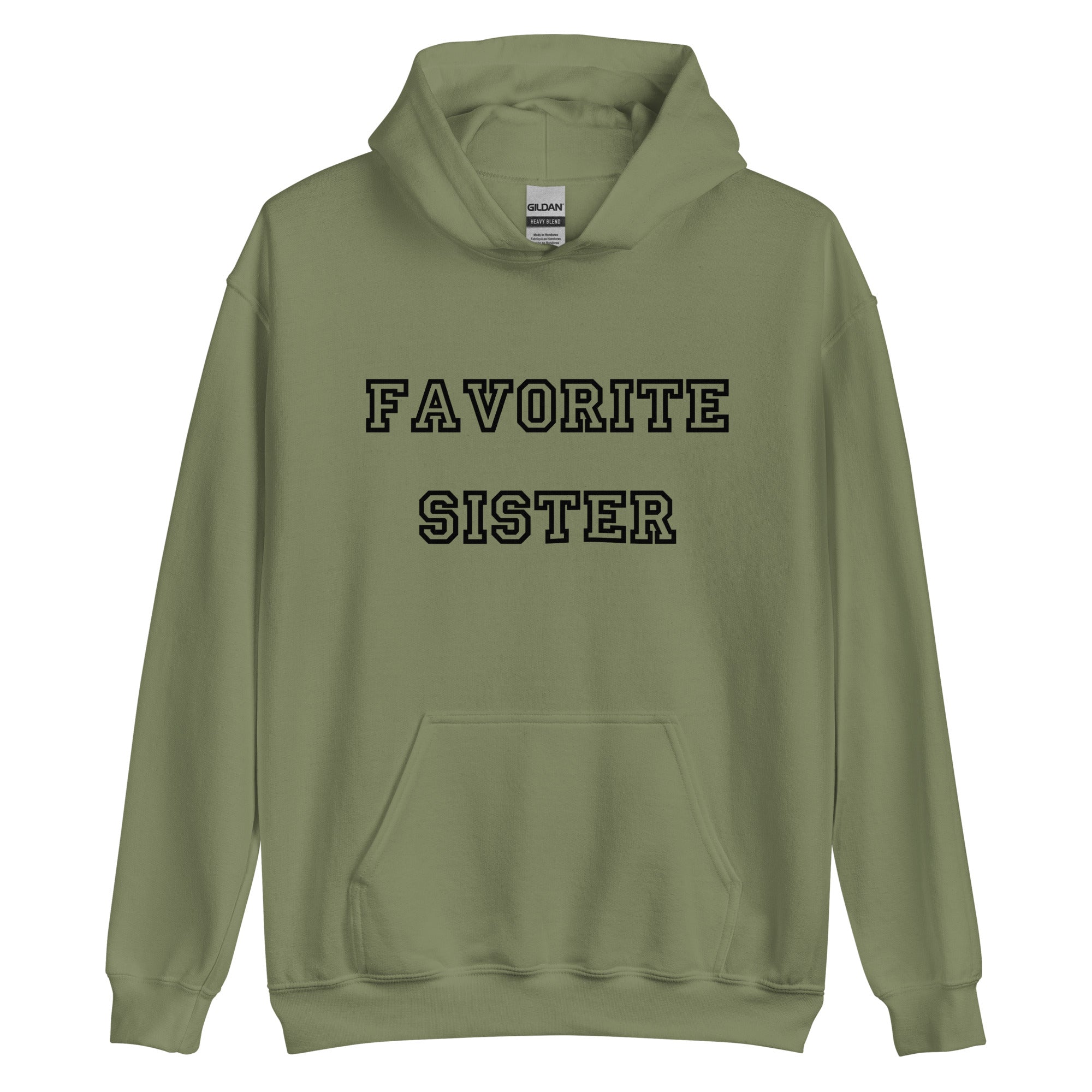 Favorite Sister Black Hoodie