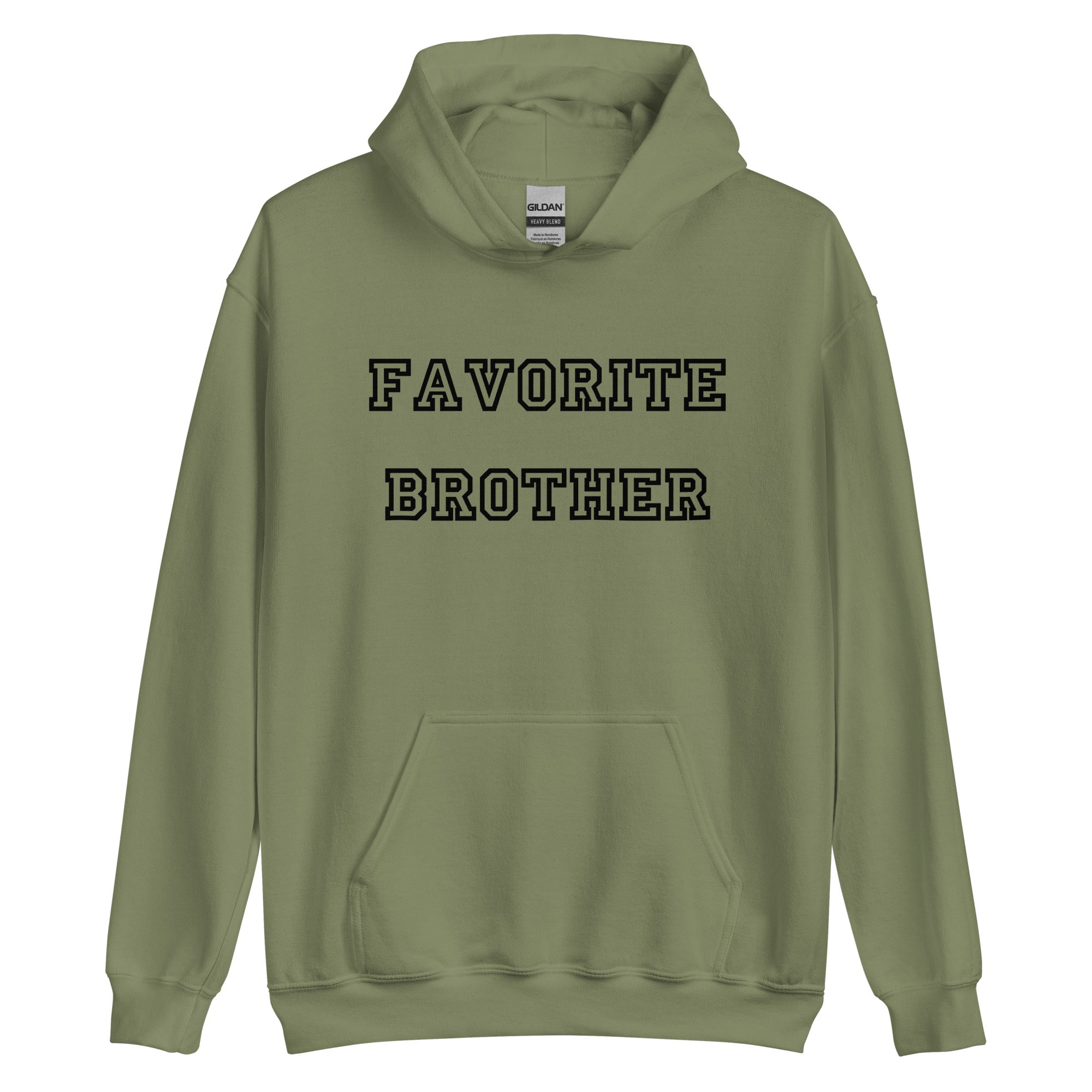 Favorite Brother Black Hoodie