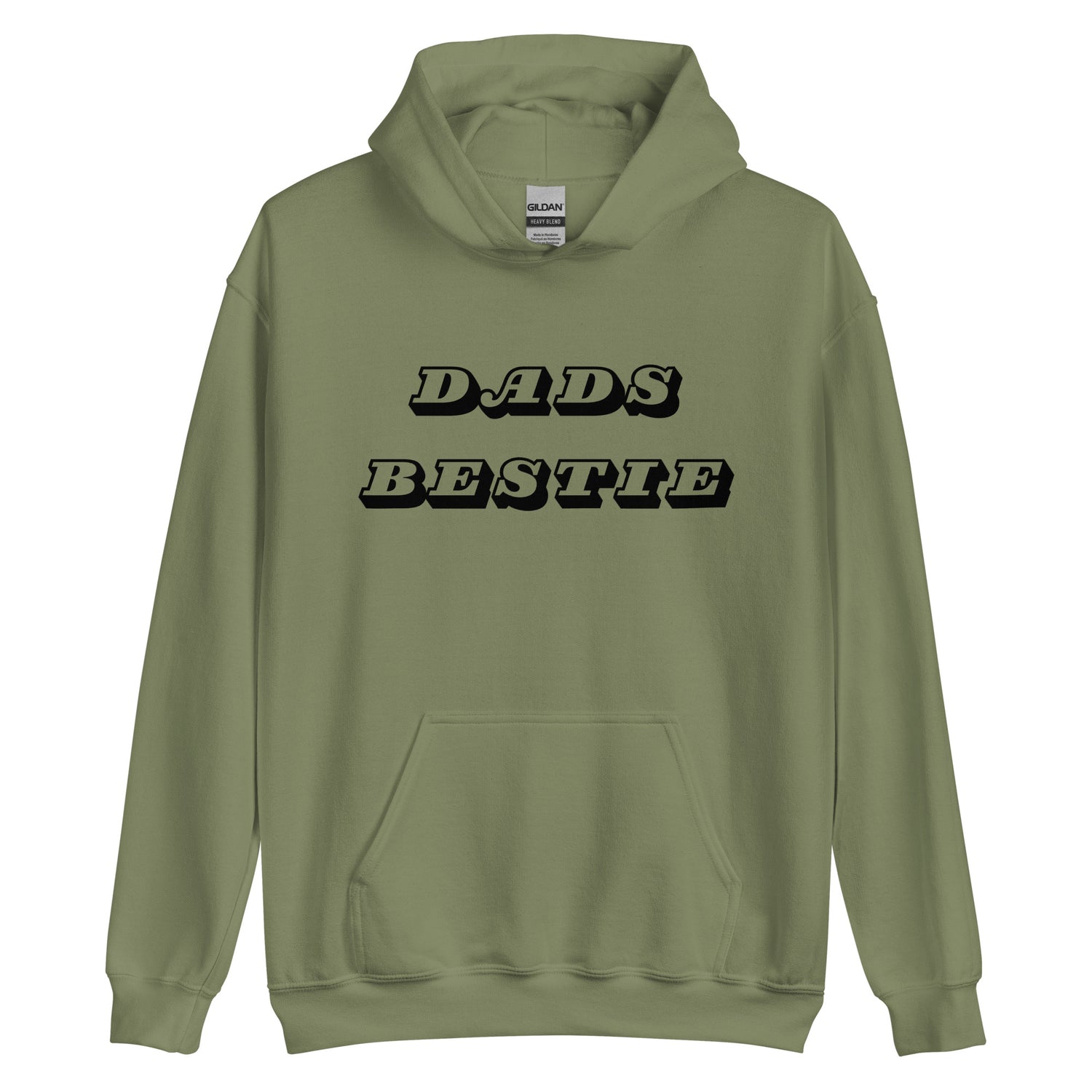 Dads Bestie Black Hoodie