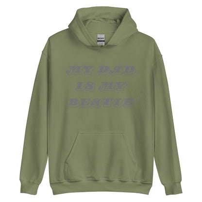 Dad Bestie Grey Hoodie